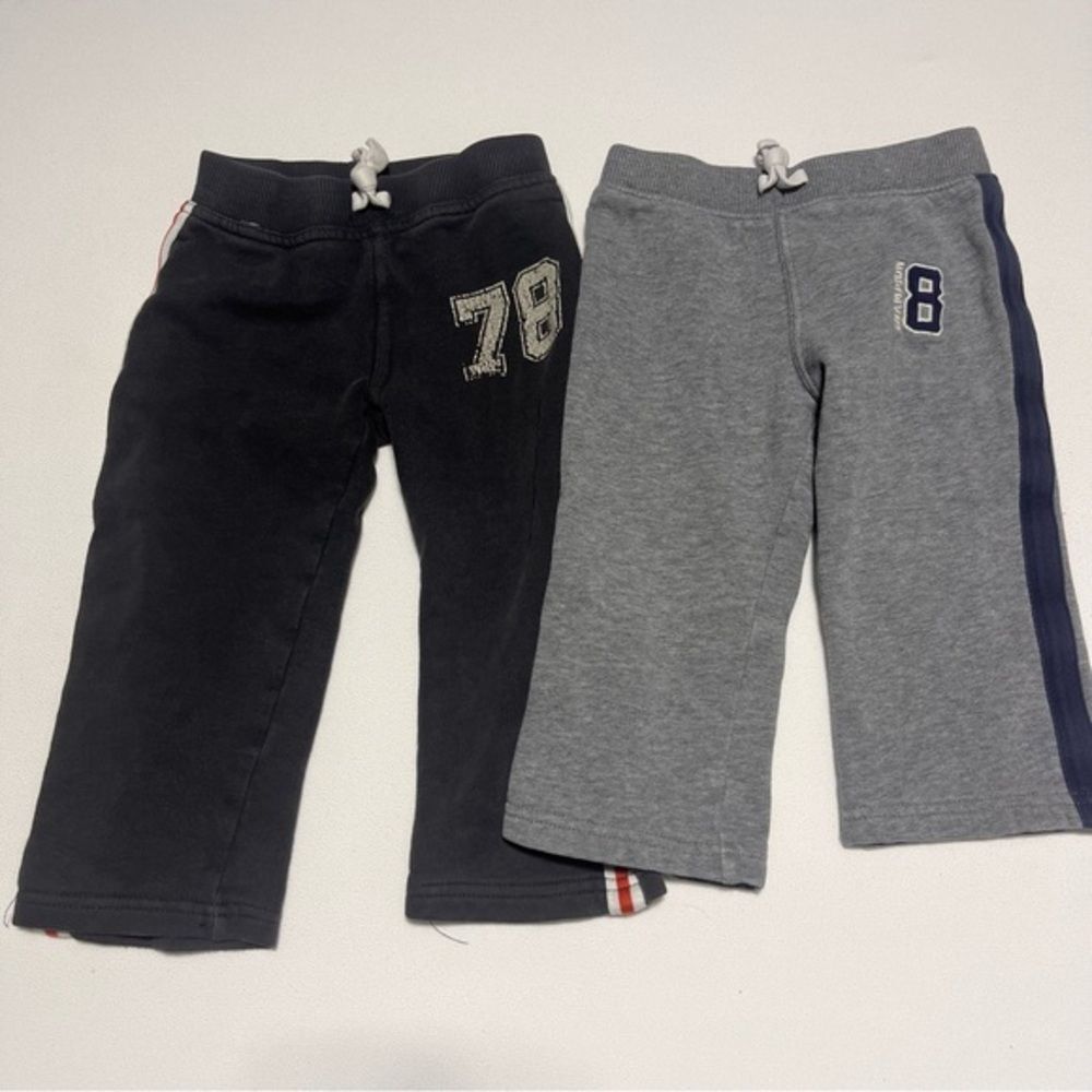 Carter's 18 Months Boy's Set of 2 Sweat Pants Play Clothes Gray